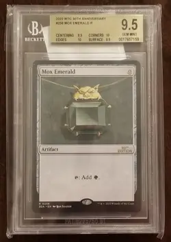 MTG: Magic MOX EMERALD 30th ANNIVERSARY Edition BGS 9.5 Gem Mint just .5 to 10 - Image 2
