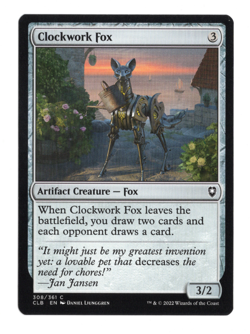 MTG-Clockwork Fox-Battle for Baldur's Gate-308-Near Mint-NonFoil - Image 1