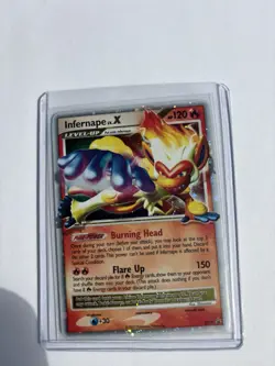 2007 POKEMON DIAMOND & PEARL BLACK STAR PROMO DP10 INFERNAPE LV.X HOLO - Image 1