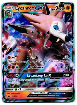 Lycanroc GX SM14 - SM Black Star Promos Promo Pokemon TCG - HP Card - Image 1