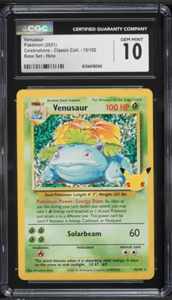 Pokemon Celebrations Base Set Charizard Blastoise Venusaur PSA CGC 9 10 Set - Image 4