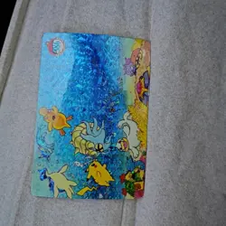 POKEMON POCKET MONSTERS VENDING PRISM STICKER #386 PIKACHU PSYDUCK LAPRAS - Image 3