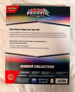 Pokemon TCG Scarlet & Violet Prismatic Evolutions Binder Collection New Sealed - Image 2