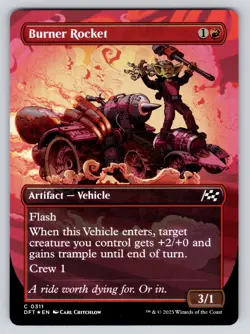 Burner Rocket (Borderless) C Aetherdrift 311 NM DFT MTG Magic - Image 1