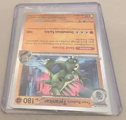 Team Rocket's Tyranitar (Pokemon Center Exclusive) 096/182 NEW SEALED Promo - Image 2