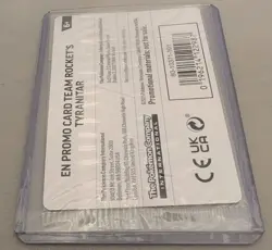 Team Rocket's Tyranitar (Pokemon Center Exclusive) 096/182 NEW SEALED Promo - Image 3