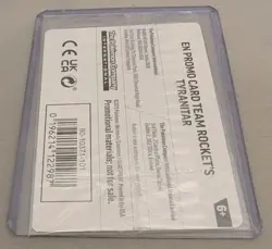 Team Rocket's Tyranitar (Pokemon Center Exclusive) 096/182 NEW SEALED Promo - Image 4