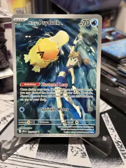 Pokemon TCG Misty's Psyduck 193/182 Sv10 Destined Rivals Illustration Rare Holo - Image 3
