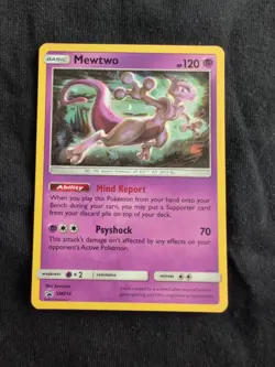 Pokemon TCG Mewtwo SM214 Black Star Promo Holo - Image 1