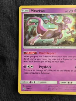 Pokemon TCG Mewtwo SM214 Black Star Promo Holo - Image 3