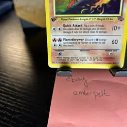 Flareon 1st edition Holo Jungle WOTC 3/64 Pokemon TCG #3 Rare - LP - Image 3