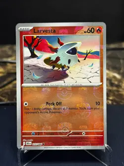 Pokemon Larvesta (Master Ball Pattern) 015/086 Black Bolt NM - Image 1