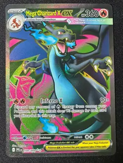 Pokemon Mega Charizard X EX Ultra Rare Holo 109/094 Phantasmal Flames NM - Image 1