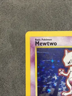 Mewtwo Pokemon 1999 TCG 10/102 Base Set Holo Unlimited Rare LP Condition - Image 2