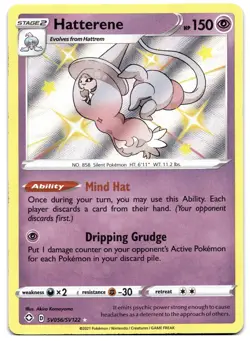 Hatterene SV056/SV122 Pokemon TCG SWSH Shining Fates Shiny Vault Holo MINT NM - Image 1