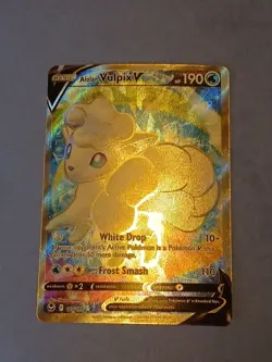 Pokemon Sword & Shield Silver Tempest Alolan Vulpix V 173/195 Full Art - Image 3