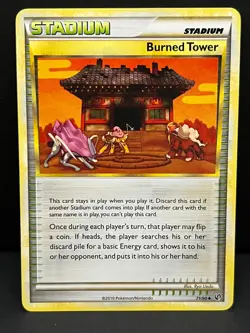 Burned Tower 71/90 Uncommon HGSS Undaunted Pokemon Near Mint - Image 1