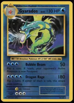 Gyarados 34/108 NM Evolutions Rare Holo Reverse Holo Pokemon - Image 1