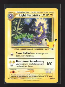 Pokemon SWSH: Sword & Shield SWIRLS #SWSH137 Promo,Holo Light Toxtricity - Image 1