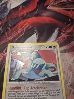 Salamence 8/99 Arceus Pokemon Cosmo Holo Rare MP - Image 2