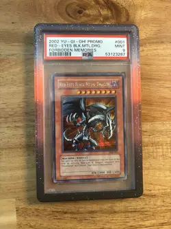 2002 Yu-Gi-Oh! FMR-Forbidden Memories Promo Red-Eyes Black Metal Dragon PSA 9 - Image 1