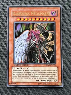 Yugioh Darkness Neosphere Limited Edition Ultra Rare JUMP-EN036 MP/LP - Image 1