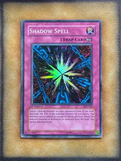 Yugioh Shadow Spell SKE-041 Super Rare 1st Ed LP - Image 1