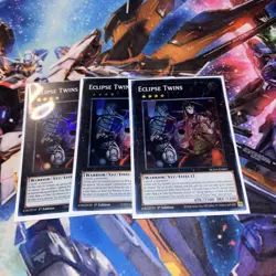 Yugioh! 3x Eclipse Twins SUDA-EN047 Super Rare 1st Ed NM - Image 1
