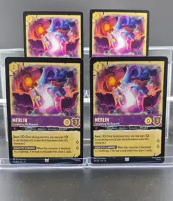 Disney Lorcana Merlin - Completing His Research 58/204 Whispers Well UC 4 Cards - Image 1