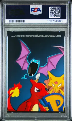 1999 TOPPS POKEMON SER 1 CHARACTER CARDS #TV5 STARYU PSA 8 - Image 2