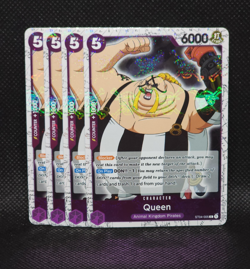 ST04-005 Queen Jolly Roger Foil PRB-01 x4 Playset One Piece Card Game - Image 1