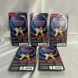 Pokemon TCG Raikou Foil Card Metallic Coin Lot - 5 Sealed Blister Packs - Image 2