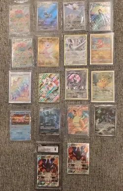 18 Card Lot 2023 Pokemon 151 SWSH Illustration Rares And More Charizard Mew - Image 2