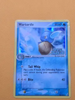 Wartortle Reverse Holo Stamped Pokemon Card - Crystal Guardians 43/100 - Image 1