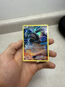 Pokemon TCG Black Kyurem XY80 Full Art Black Star Holo LP Promo Card - Image 1