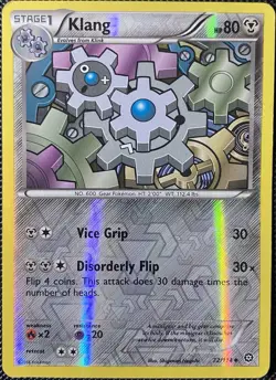 Klang 72/114 XY-Steam Siege Reverse Holo - Pokemon Card - Image 1