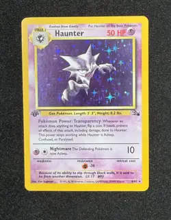 Pokemon TCG Haunter Fossil 6/62 Holo Rare Card 1st Edition - Image 2