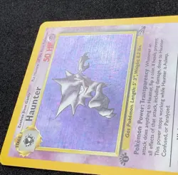 Pokemon TCG Haunter Fossil 6/62 Holo Rare Card 1st Edition - Image 3