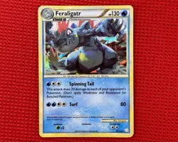 Feraligatr 20/123 2010 HeartGold SoulSilver Pokemon Card TCG Cracked Ice Holo LP - Image 1