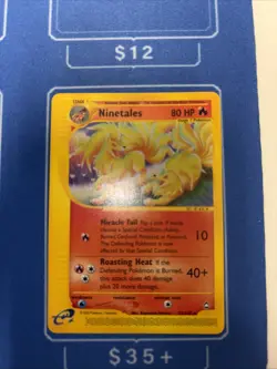 Pokemon TCG Ninetales Regular Rare Card 25/147 Aquapolis - Image 1