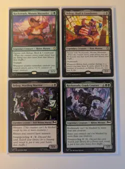 MTG Bebop and Rocksteady lot. 4 Different cards, including the Partner versions! - Image 1