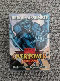 1995 Fleer Marvel OverPower "Heroes Assemble" Collectible Card Game Starter DecK - Image 1