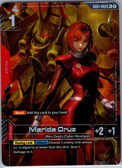 Marida Cruz (R+) GD01-093 Newtype Rising - Gundam Card Game - NM - Image 1