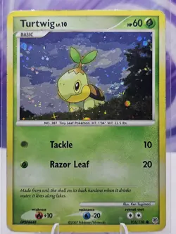 Turtwig (Cosmos Holofoil) Swirl🌀103/130 League & Championship Cards Holo - Image 1