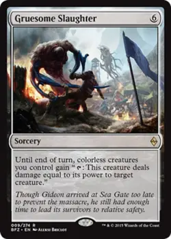 Gruesome Slaughter x4 Battle for Zendikar MtG NM - Image 1