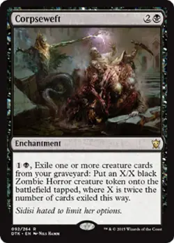 Corpseweft FOIL Dragons of Tarkir MtG NM pack-fresh - Image 1