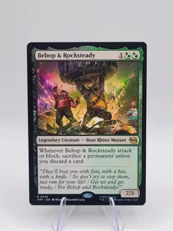 Bebop and Rocksteady 🐢 RARE #140 TMT - Teenage Mutant Ninja Turtles MTG - Image 1