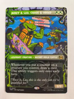 MTG Mikey & Leo, Chaos & Order - Showcase - NM/Unplayed - TMNT - Image 1
