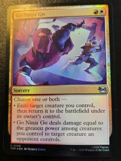 Go Ninja Go 0149 Foil Uncommon Teenage Mutant Ninja Turtles Magic: The Gathering - Image 1