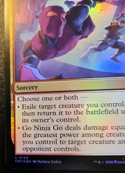 Go Ninja Go 0149 Foil Uncommon Teenage Mutant Ninja Turtles Magic: The Gathering - Image 4